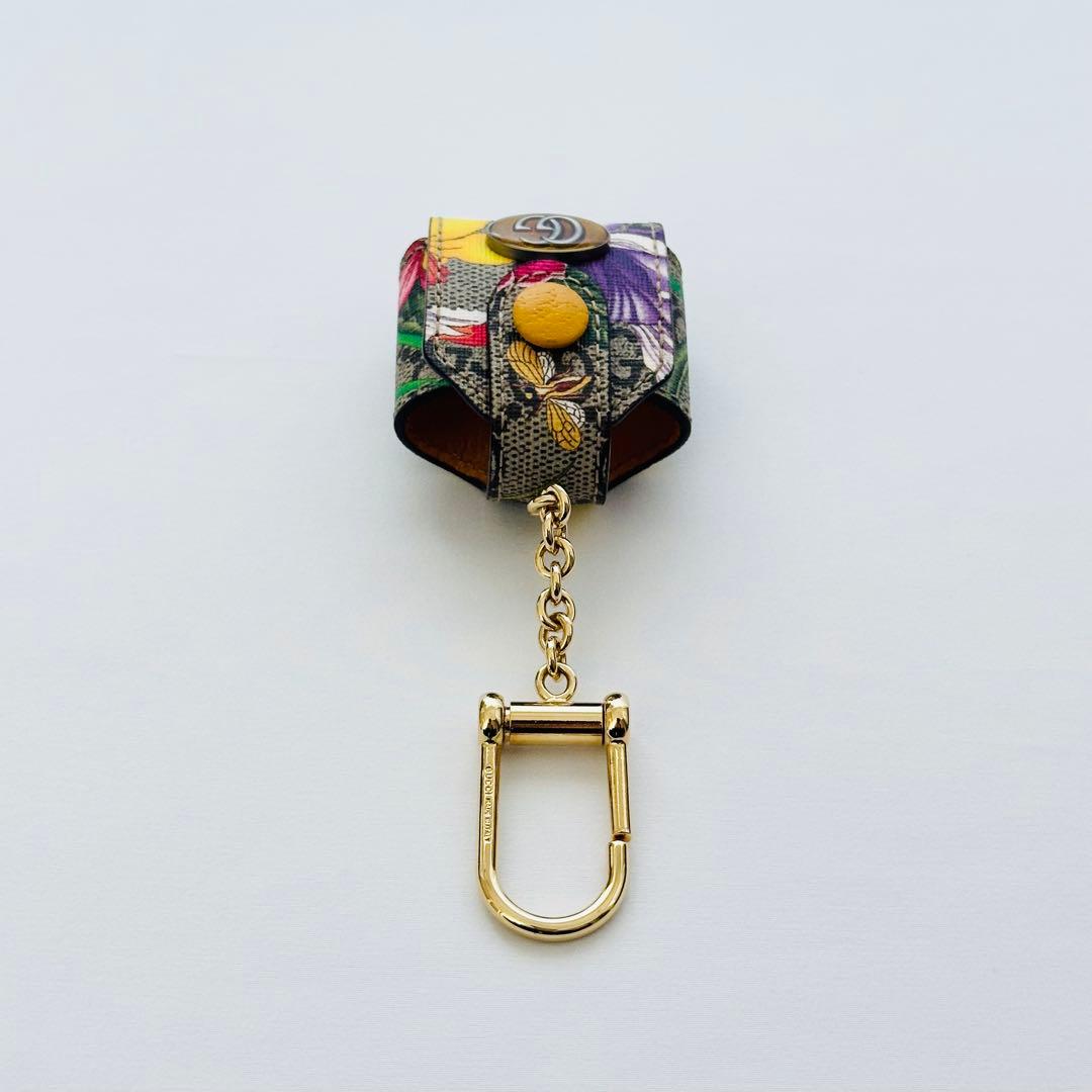 希少×美品】GUCCI グッチ AirPodsケース GGフローラ チャーム