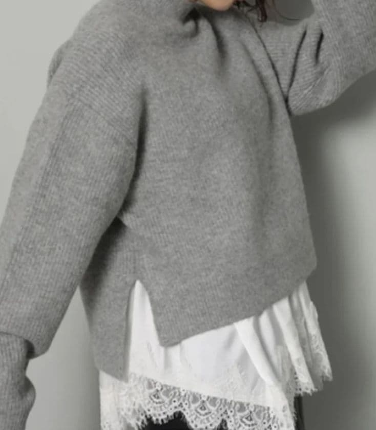 Arpege story（アルページュストーリー）レースキャミ付きプルオーバー