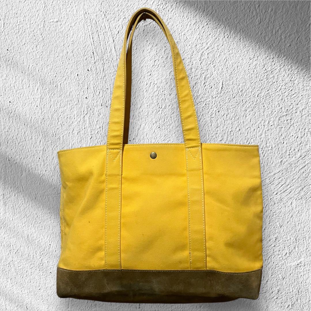 YEALOW イエロー キャンバス トートバッグ カレッジペナント柄 - メルカリ
