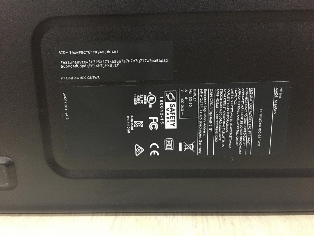 HP800G5/i79700/16G/512G+1T/office/内藏WIFI