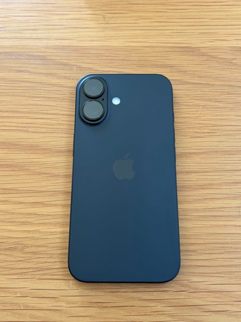 値下げ【美品】iPhone16 128GB ブラック本体（高品質ケース付き） iPhone ☆Apple国内正規SIMフリー iPhone16 128GB ブラック MYDQ3J/A