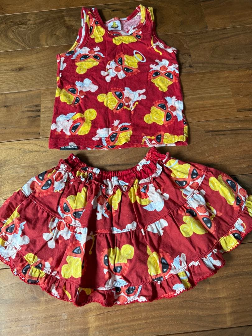 ヒスミニ4点セットエンジェルセトア90 総柄天使