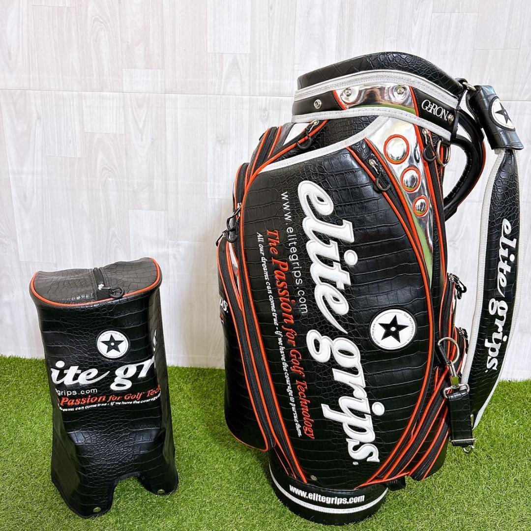 限定 elite grips エリートグリップ キャディバッグ クロコ 希少