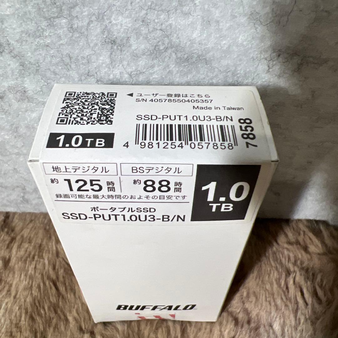 バッファロー SSD 外付け 1.0TB 超小型 コンパクト ポータブル