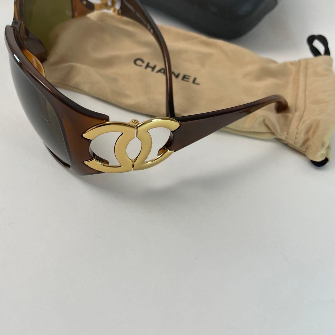 CHANEL サングラス ココマーク 6014 c.879 ブラウン ケース付き - メルカリ
