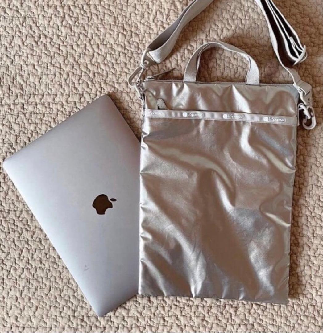 美品 ひとりっぷ レスポートサック モバイルショルダーバッグ シルバー