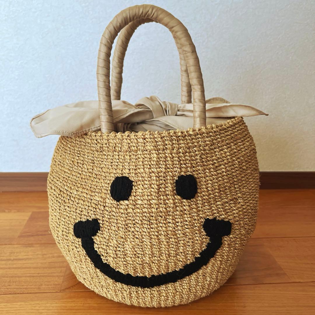 ユウ‼️タグなし新品♡a-jolie(アジョリー)♡ニコちゃんカゴバッグ♡ ユウ様専用‼️タグなし新品♡a-jolie(アジョリー)♡ニコちゃんカゴ