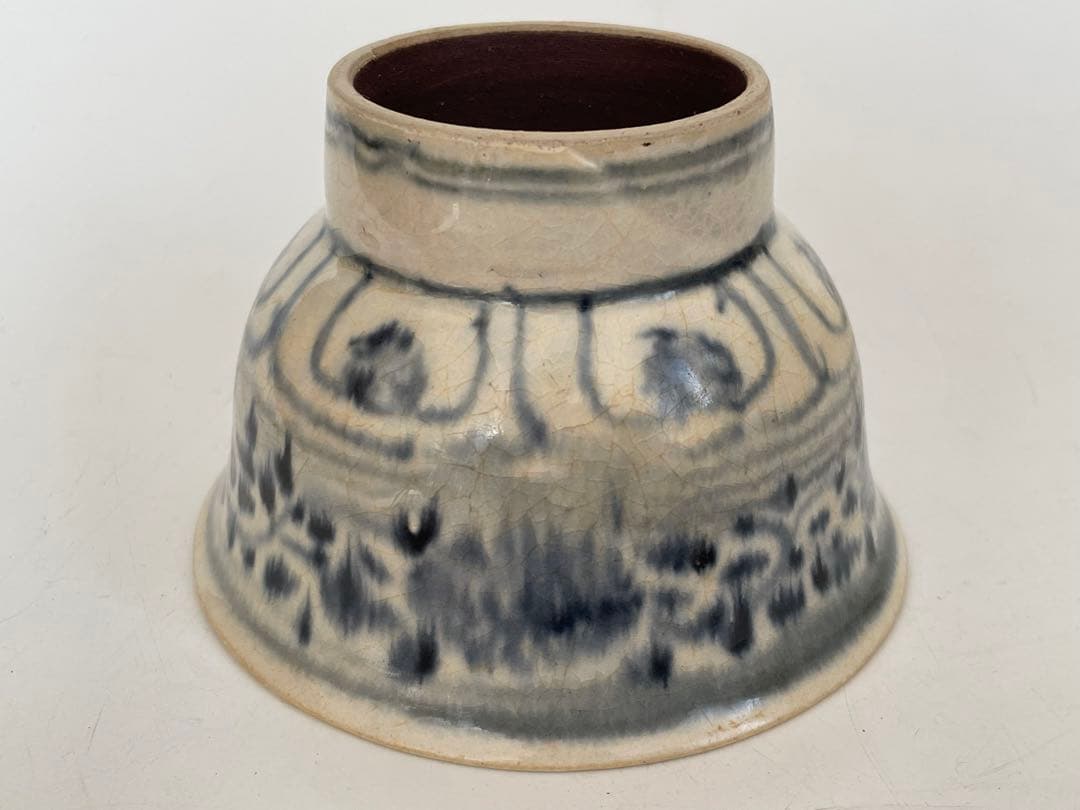 骨董 アンティーク 安南 絞手 茶碗 ベトナム古陶磁 蜻蛉手茶碗 - メルカリ