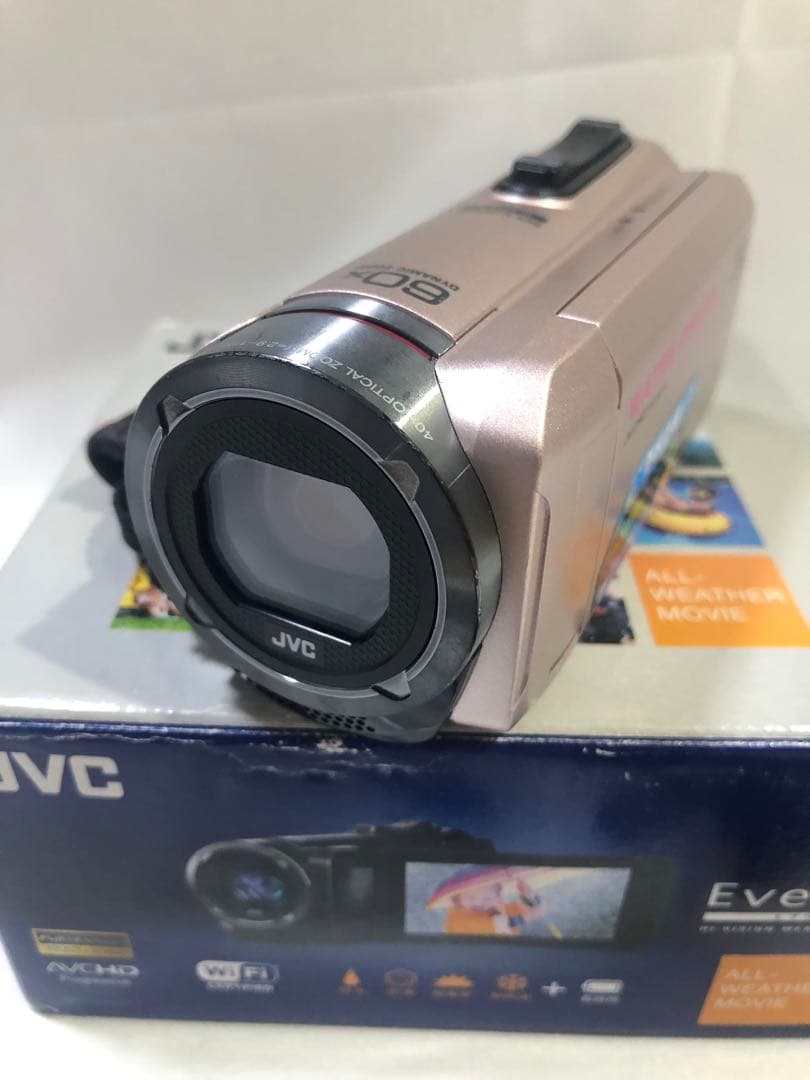 ジャンク品】JVC Everio ビデオカメラ 本体 ピンク - メルカリ