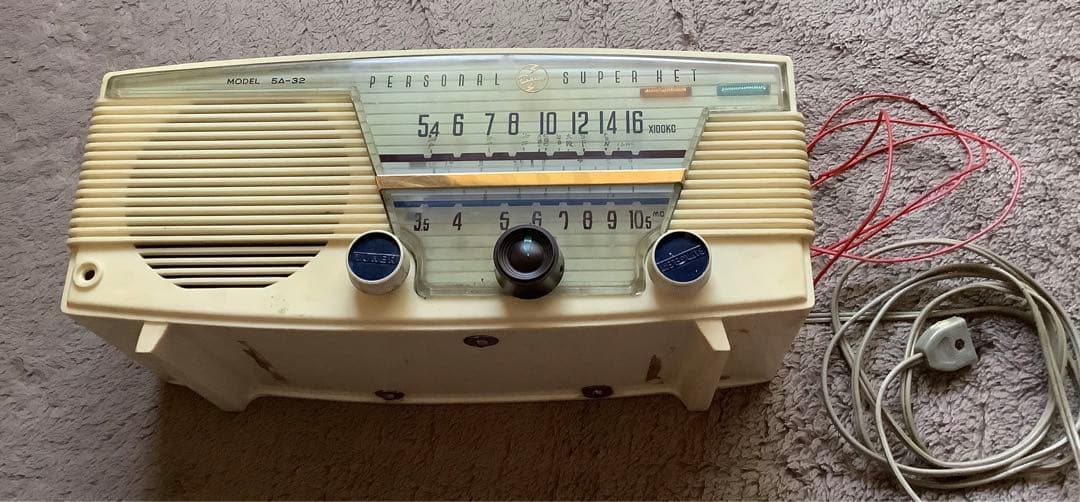 真空管ラジオ 昭和レトロ (ジャンク品) SUPER RADIO 5A−32 - メルカリ