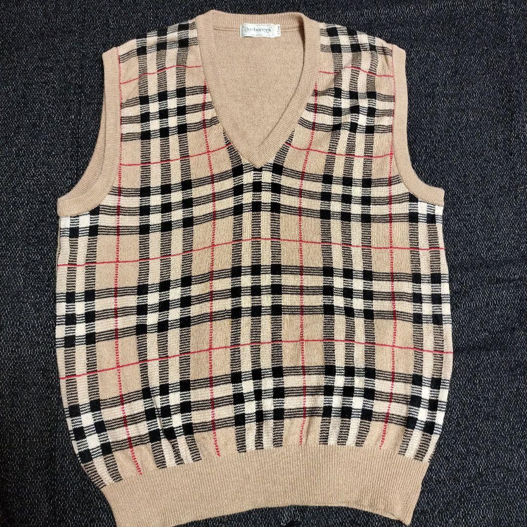 Burberrys/バーバリーズ ニットベストメンズXLサイズ ノバチェック