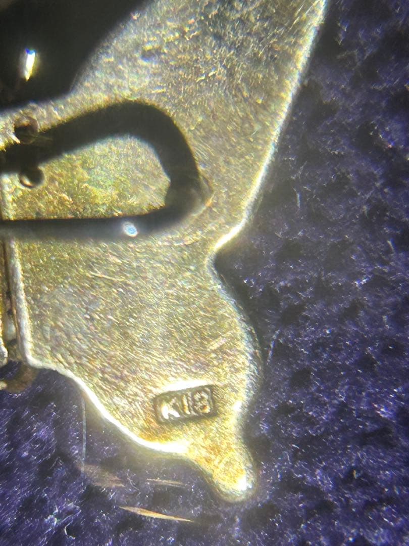 レア 蝶々 K18 刻印 1.8ｇ　ブローチ