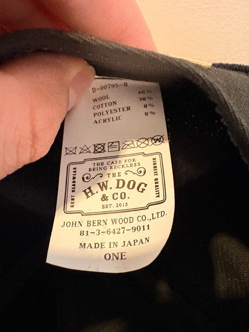 帽子 THE H.W.DOG&CO. THW APPLIQUE BB CAP - B