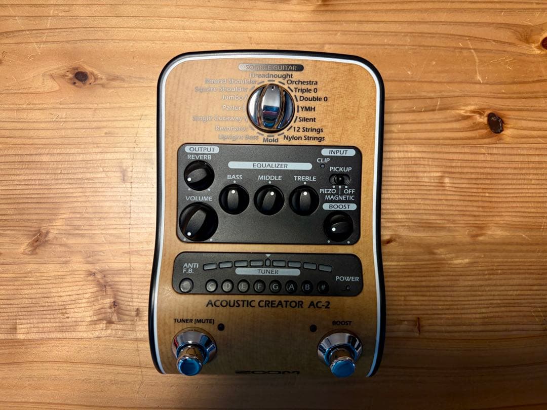 ZOOM AC-2 アコースティックエフェクター - メルカリ