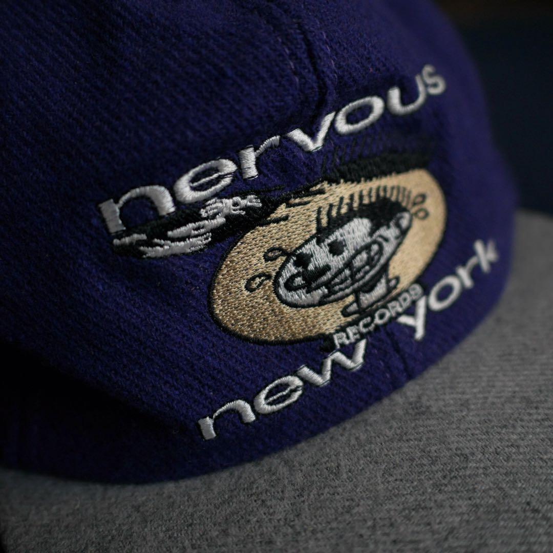 90's nervous records キャップ ヴィンテージ - メルカリ