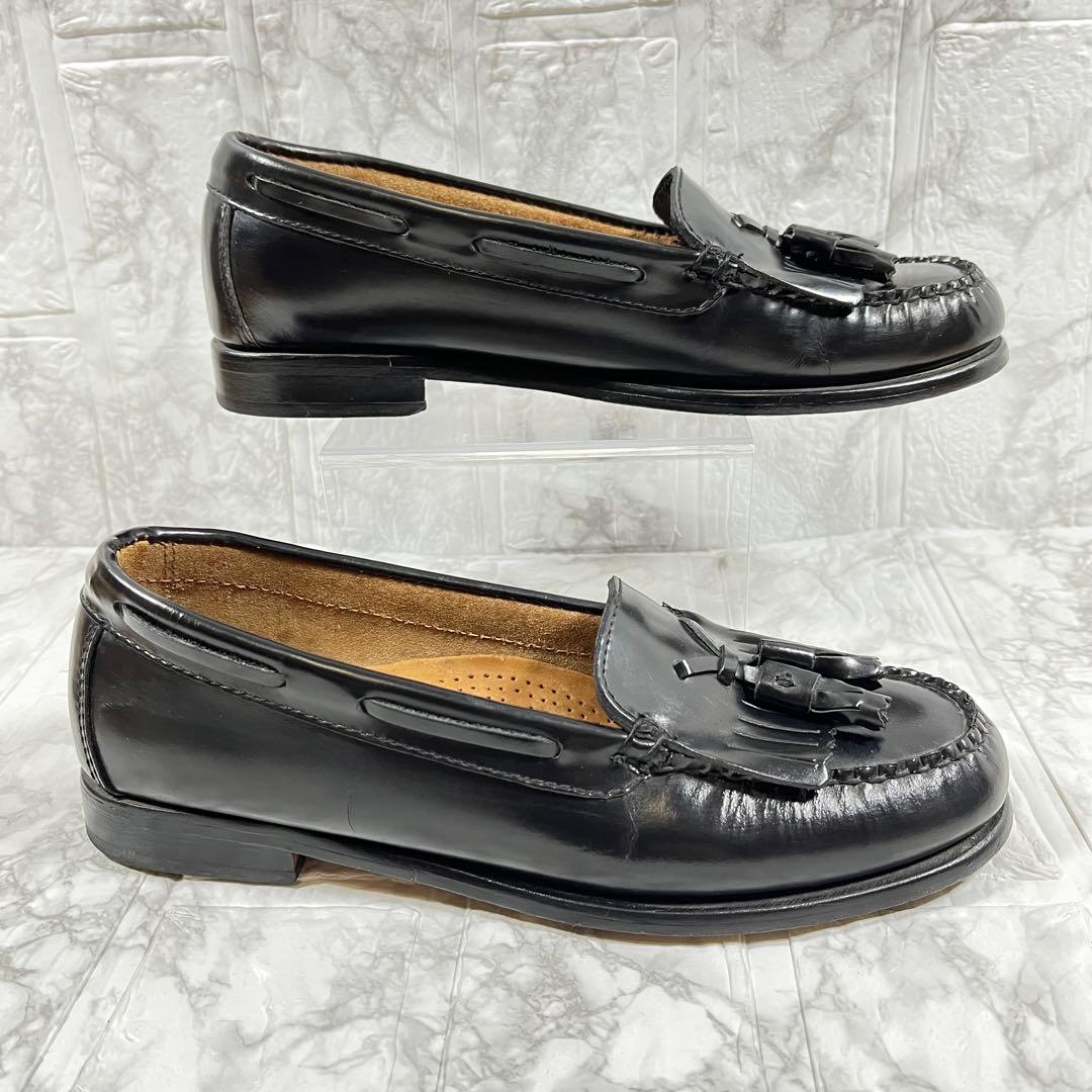 【美品】G.H.BASS タッセルローファー　フリンジ　ブラック　US5.5