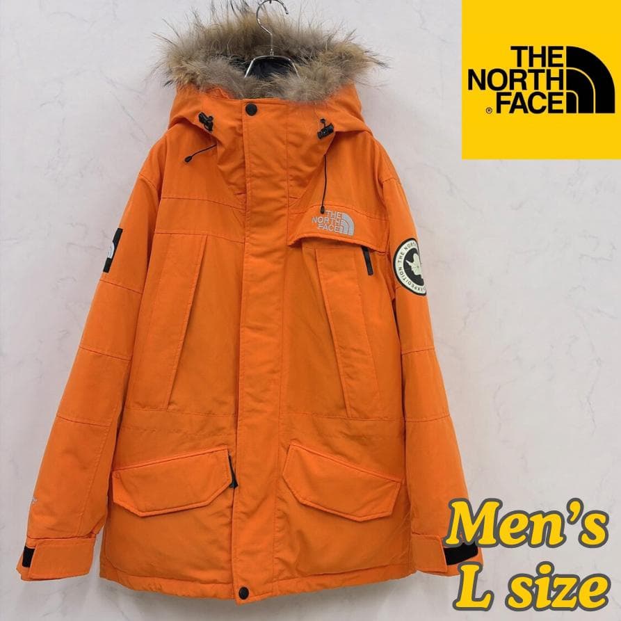 極美品 ノースフェイス アンタークティカパーカ オレンジ L #1217