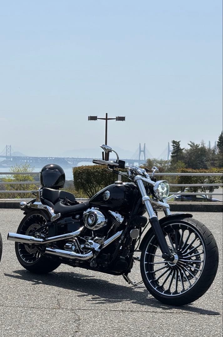 2015年式FXSB クロームワークス　スリップオン クロームワークス□3インチ スリップオンマフラー HP-PLUS スラッシュ