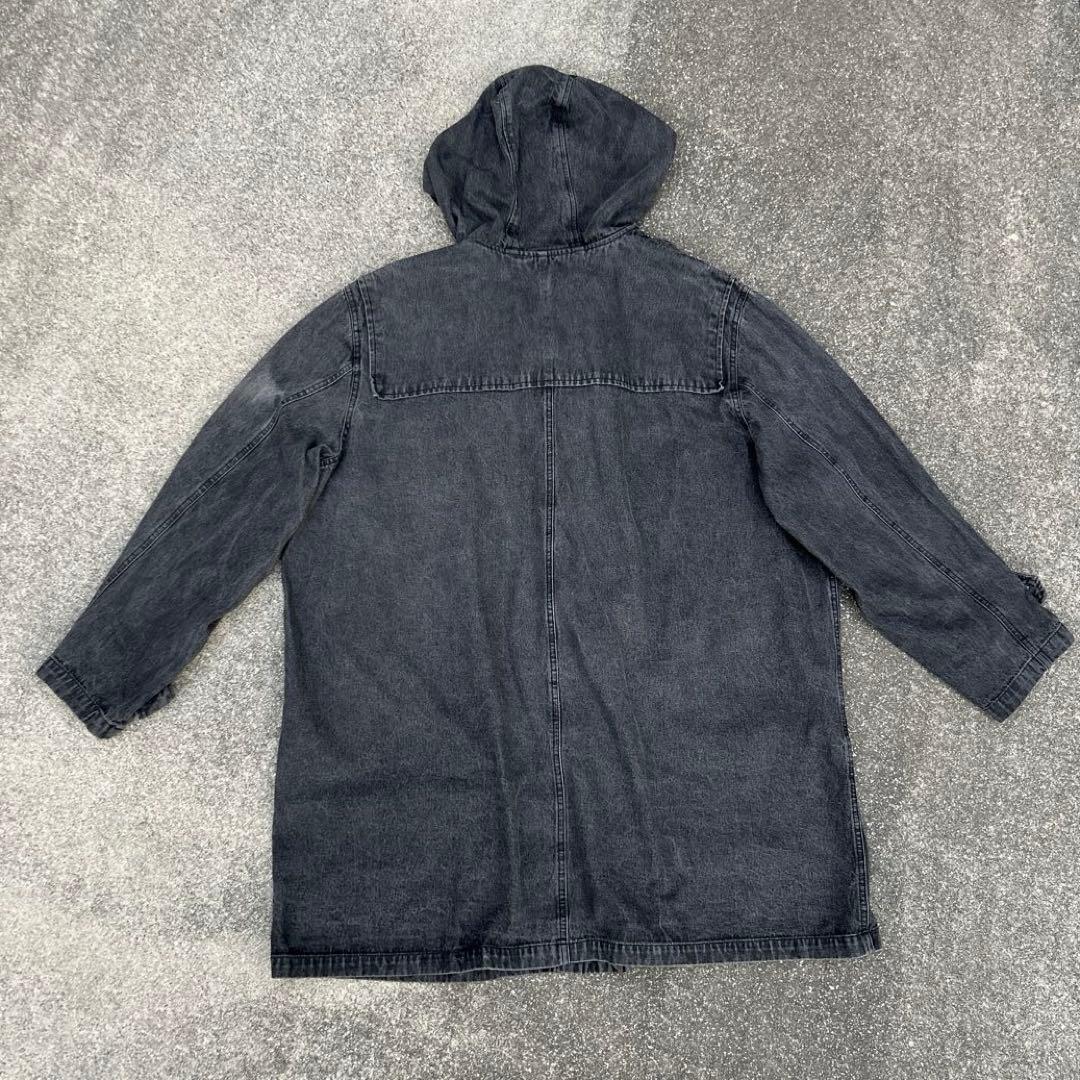 90s ダッフルコート ブラックデニム \"Denim&CO\" アメカジ
