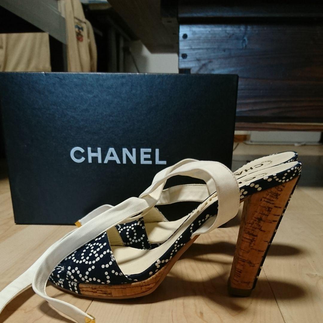 #美品　#おしゃれ　CHANEL ミュール 新作CHANELサンダル ミュール 7.5cm シャネル入手困難☆直営店 (CHANEL