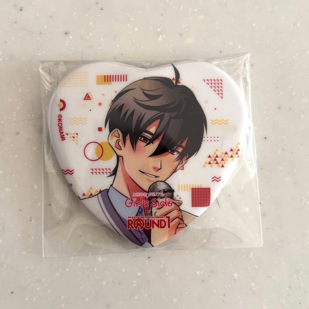 ときメモGS4 風間玲太 缶バッジ ラウンドワン ハート - メルカリ