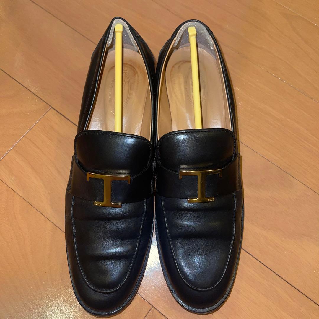 TOD'S(トッズ)Tタイムレス レザー ローファー 23.5cm