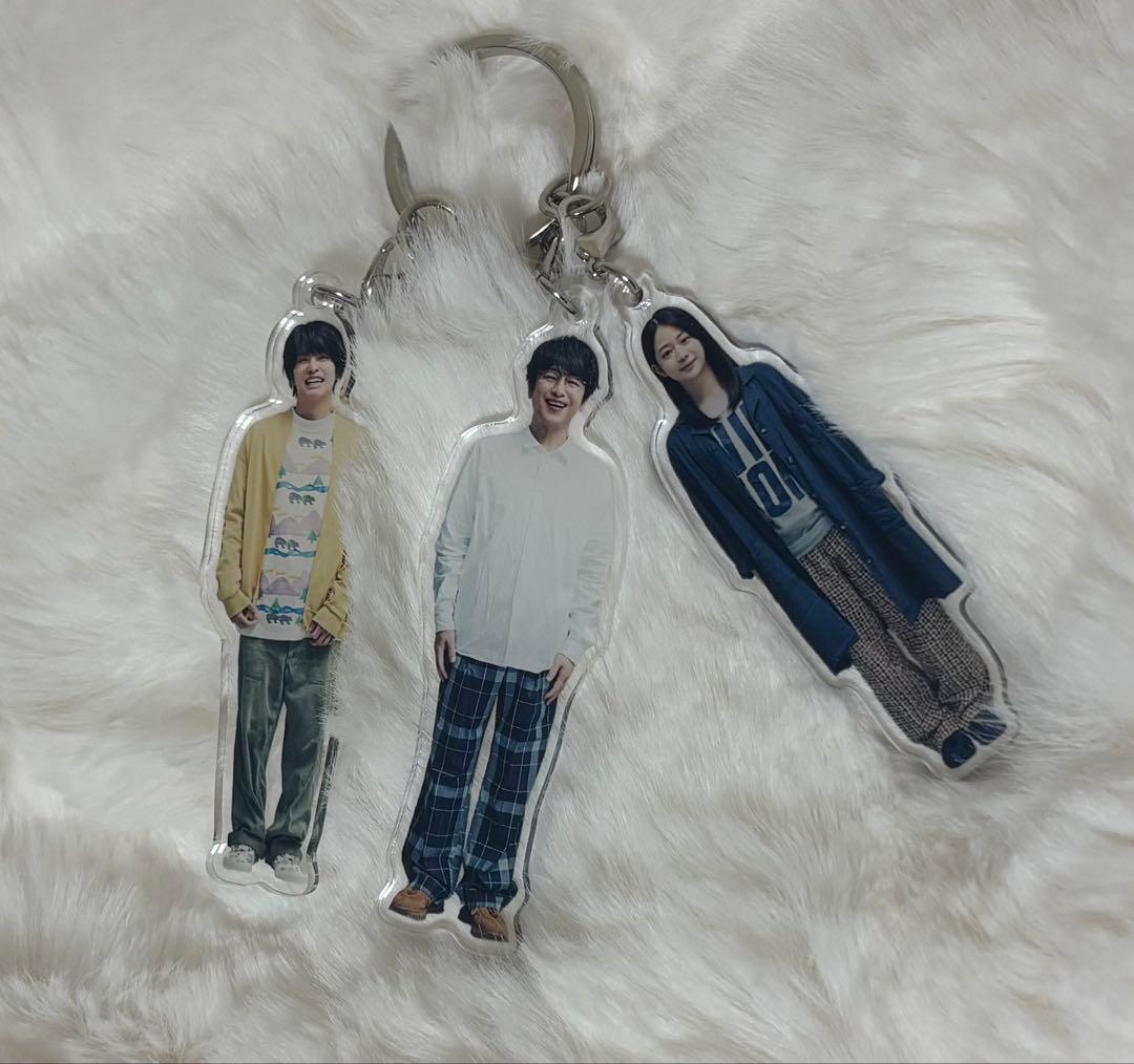 ぼくたちん家 3連アクリルキーホルダー 及川光博、手越祐也、白鳥玉季