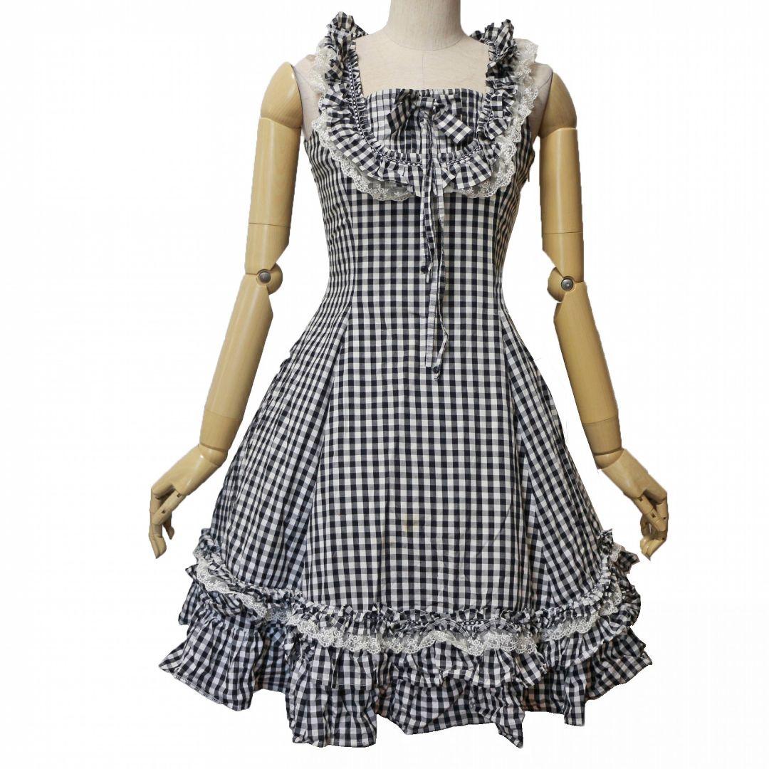 ヴィクトリアンメイデン ベス ギンガムチェック レースアップ ロリータワンピース ヴィクトリアンメイデン ベス ギンガムチェック レースアップ ロリータ