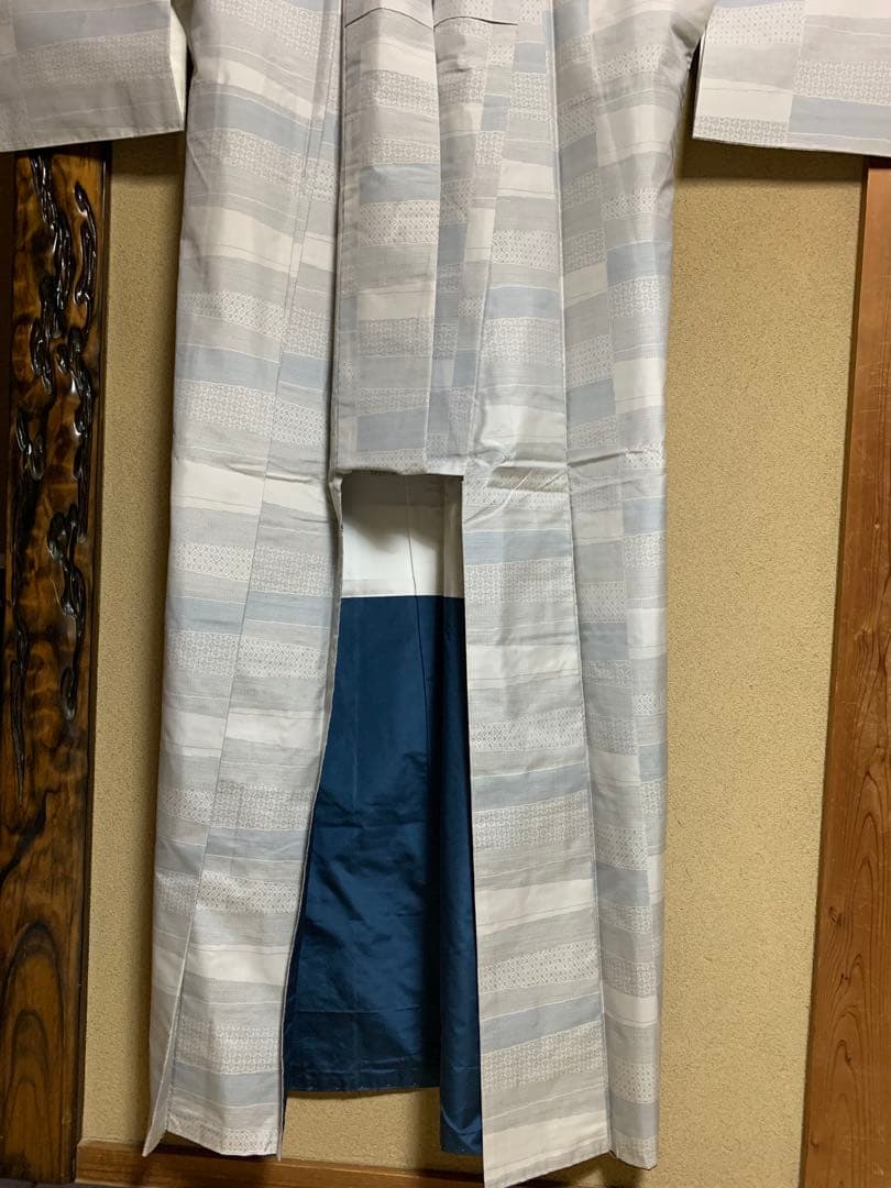 193 本場白大島紬（青灰色） しつけ有り ちいまま様専用 - メルカリ
