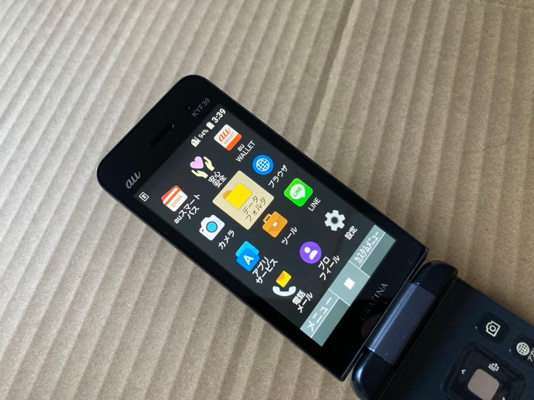 美品 G289 GRATINA 4G KYF39 SIMフリー ガラホ povo - メルカリ