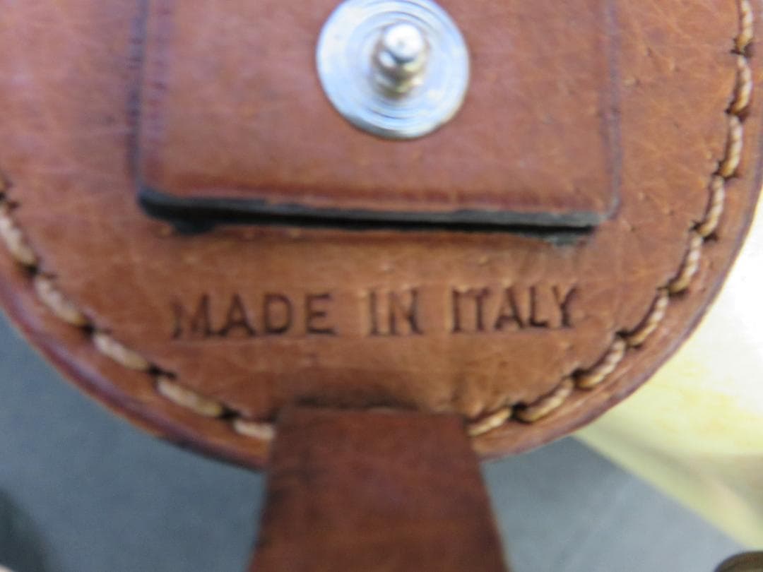 ヴィンテージ 本革トランク アンティーク 鍵付き イタリア製 トランク