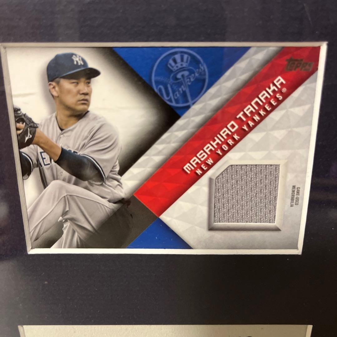 希少 田中将大 topps ヤンキース ユニフォーム 額 カード トップス