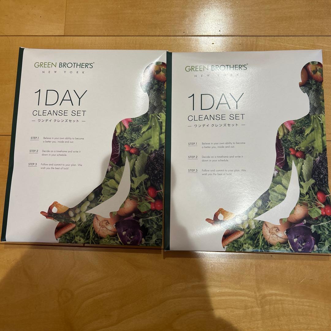 2セット！グリーンブラザーズ　ファスティング ワンデイクレンズ セット green brothers gb 1day cleanse set