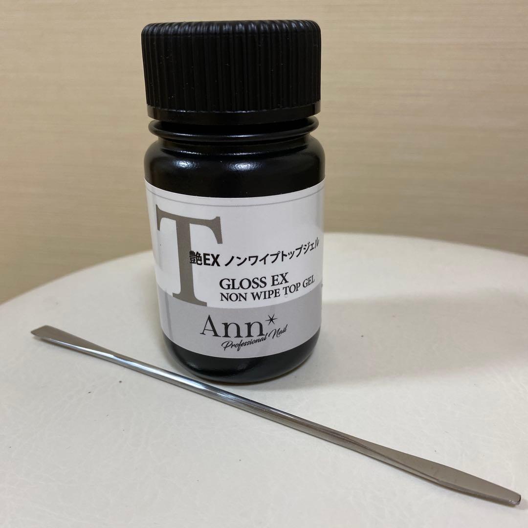 Ann 艶 EX ノンワイプ トップジェル　100ｇ　1回のみ使用 Ann Professional 艶EXノンワイプトップジェル 100g | Nail Labo