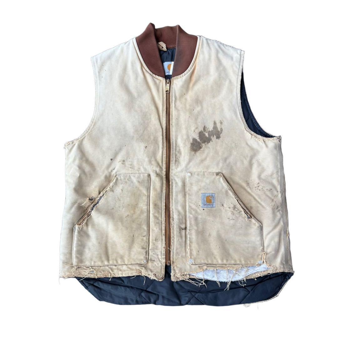 80s Carhartt ダックベスト ボロ TALL ヴィンテージ カーハート - メルカリ