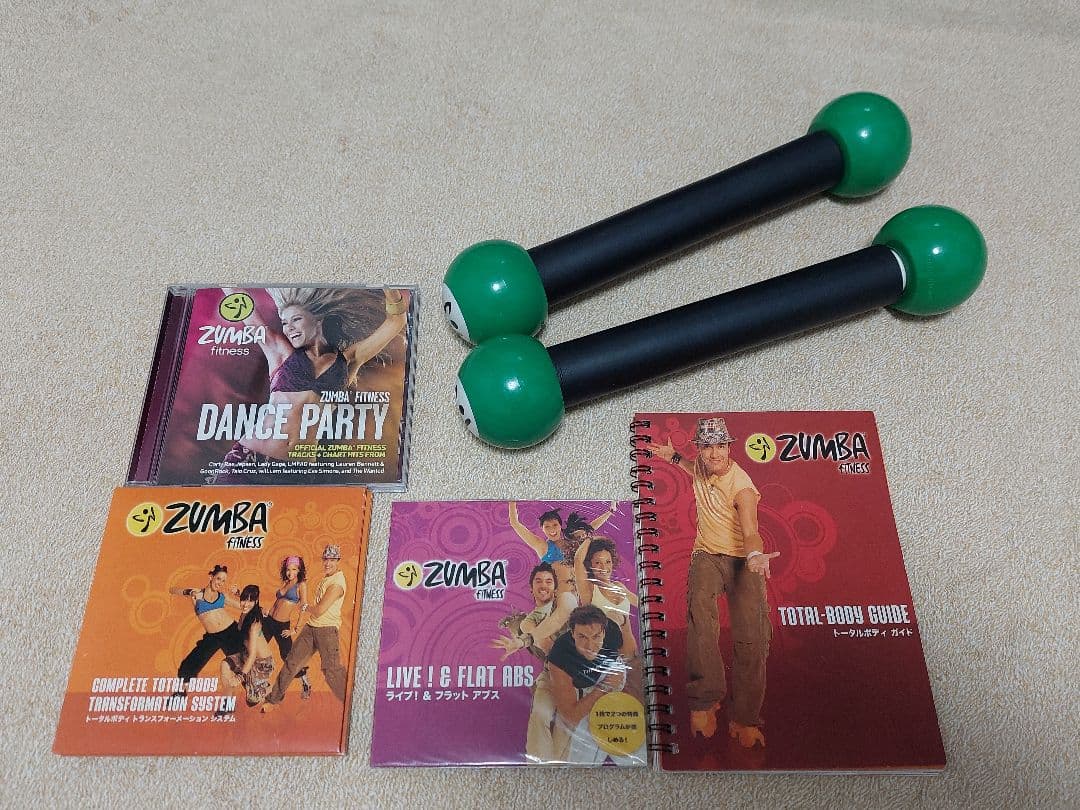 Zumba フィットネス ダンベル （マラカス）CD 、DVDセット - メルカリ
