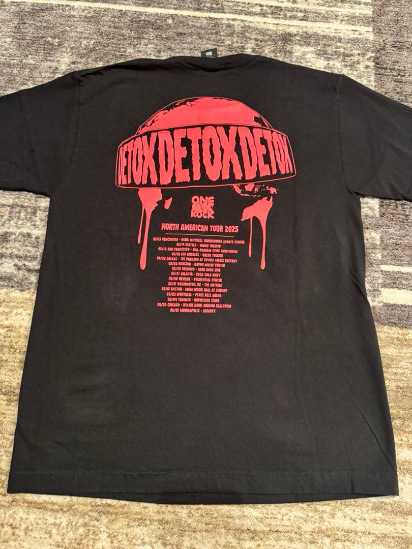 ONE OK ROCK DETOX Tシャツ 2025 M 北米ツアー ワンオク - メルカリ