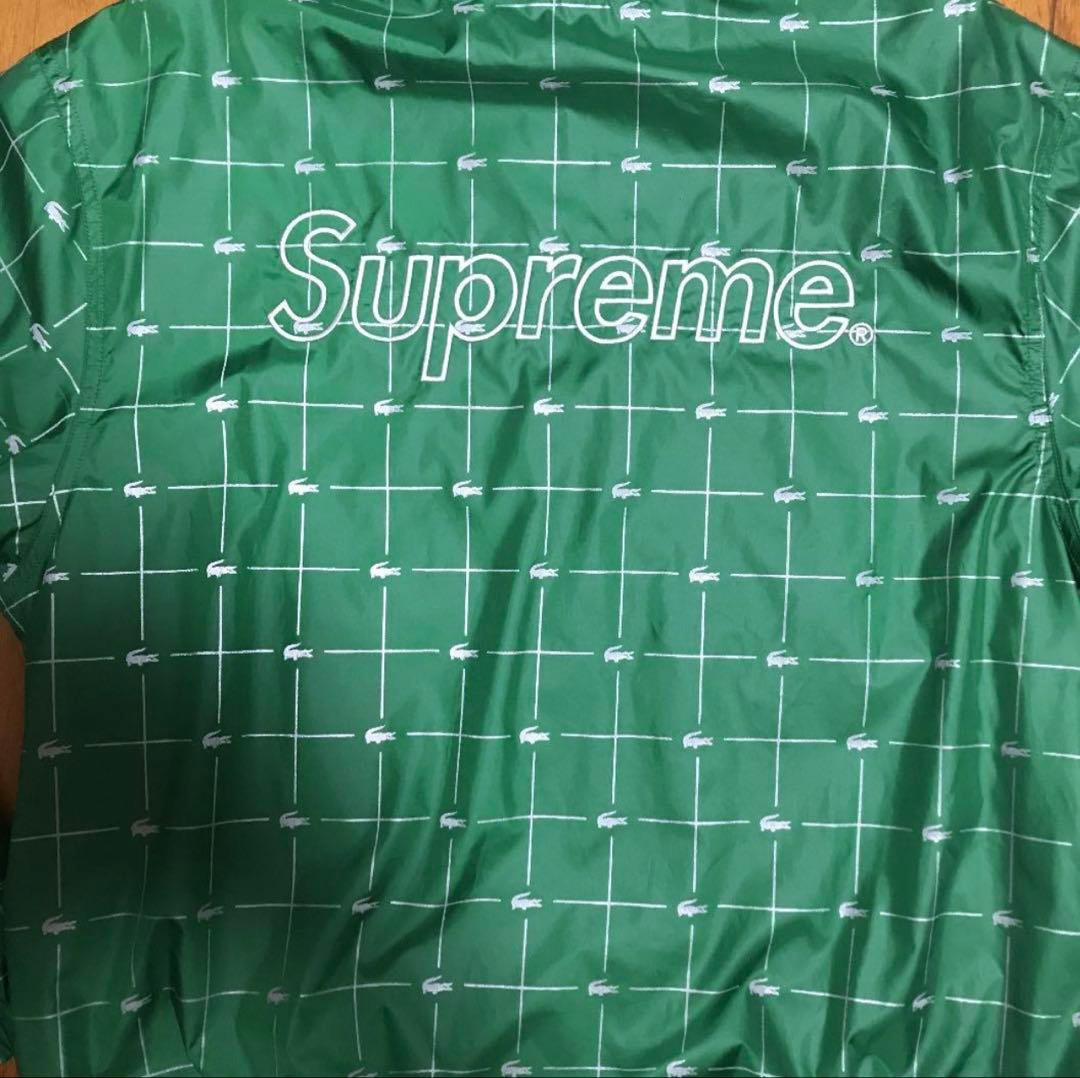 Supreme グリーン チェック柄 ナイロンジャケット - メルカリ