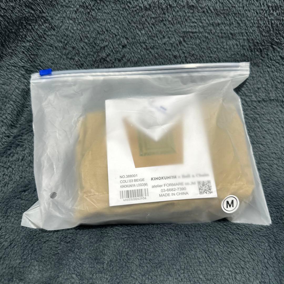 Ball&Chain×KINOKUNIYA コラボバック ベージュ M BALL＆CHAIN×KINOKUNIYA】個性的でおしゃれな刺繍デザインが魅力