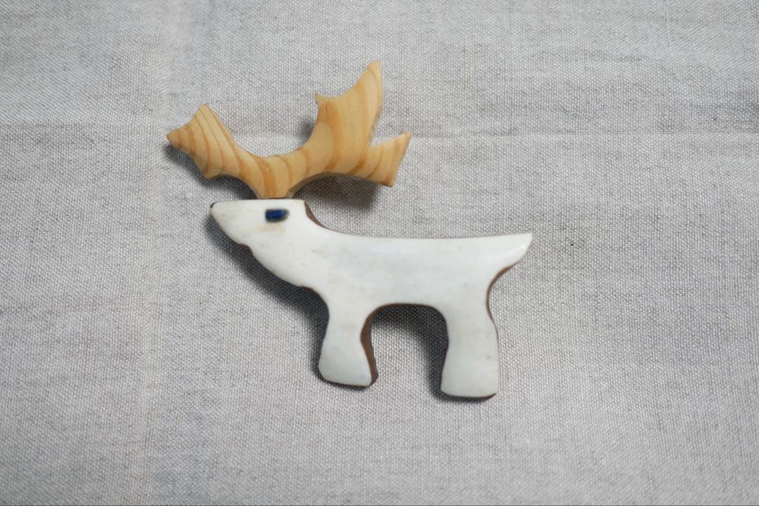 45rpm トナカイモチーフ　ブローチ　新品 it-550f5e55869d0-1200.jpg