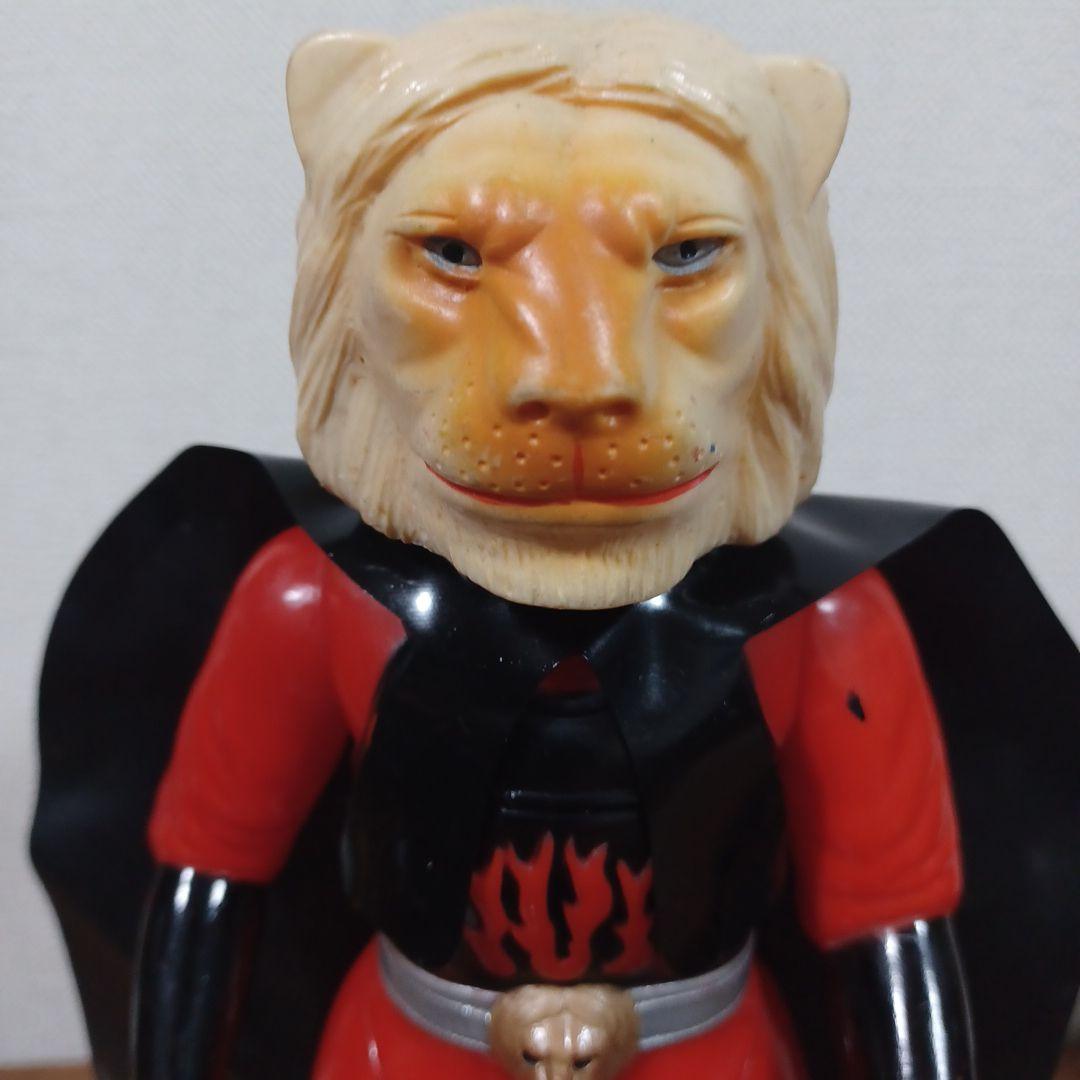 当時物 ブルマァク製「怪傑ライオン丸」黒マント付き希少ソフビ