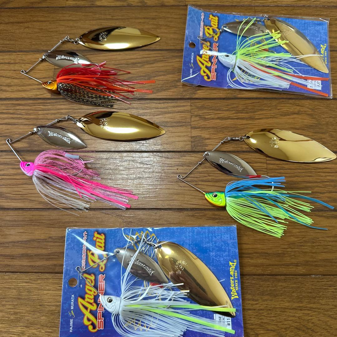 未使用品ヒルデブランド8番ブレード5枚付き、エンジェルスピナーベイト