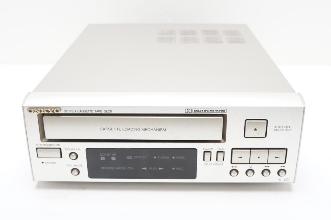 動作　ONKYO K-V3 ステレオカセットテープデッキ カセットテープデッキ ONKYO K-V3 オンキヨー ステレオ STEREO