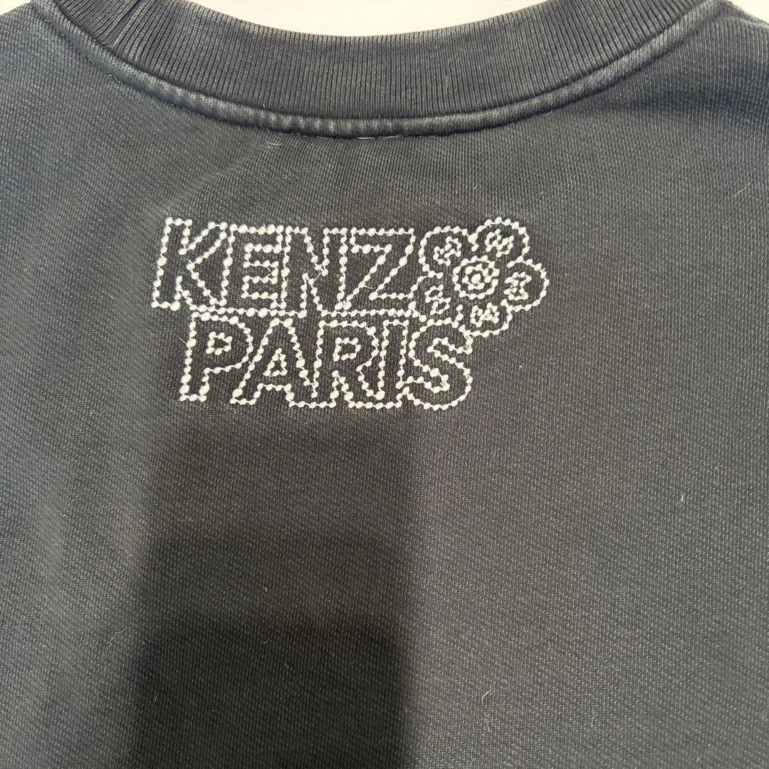 KENZO 両面刺繍 エンブロイダリースウェット ブラック ロゴ by NIGO