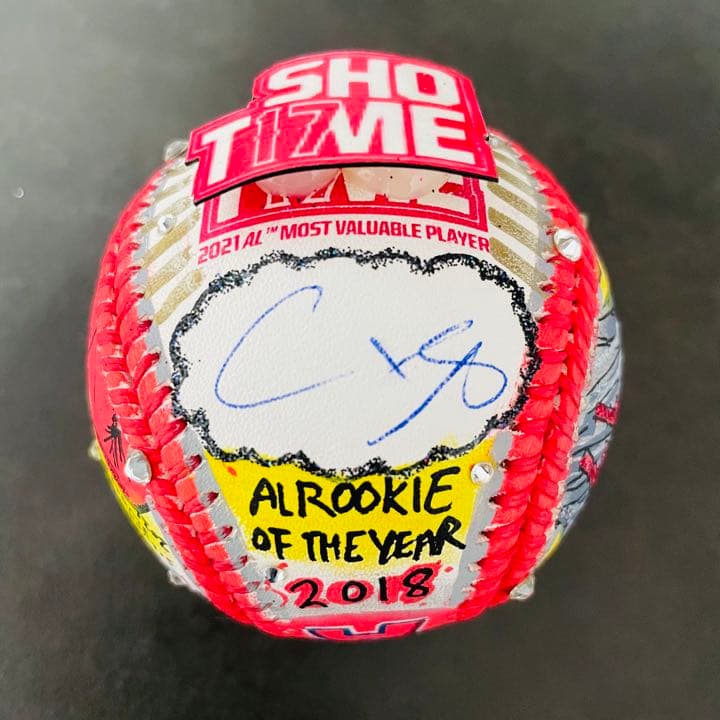 大谷翔平直筆サインボール×チャールズ・ファジーノ - メルカリ