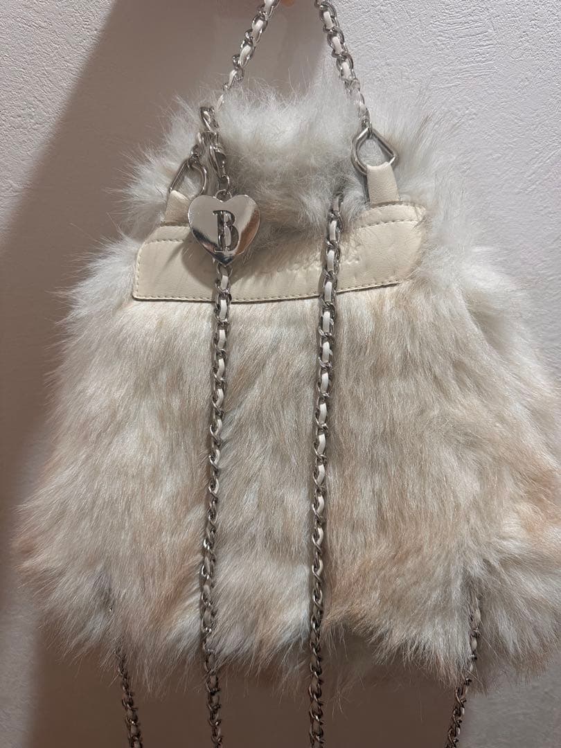 the barnnet ファードローストリングバックパック アイボリー