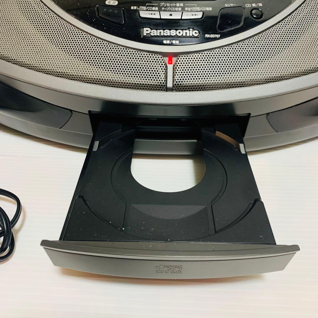 パナソニック コブラトップ RXーED707 CDラジカセ リモコン付き - メルカリ