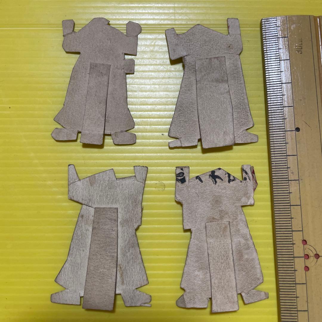 相撲 人型メンコ 面子 めんこ 4枚