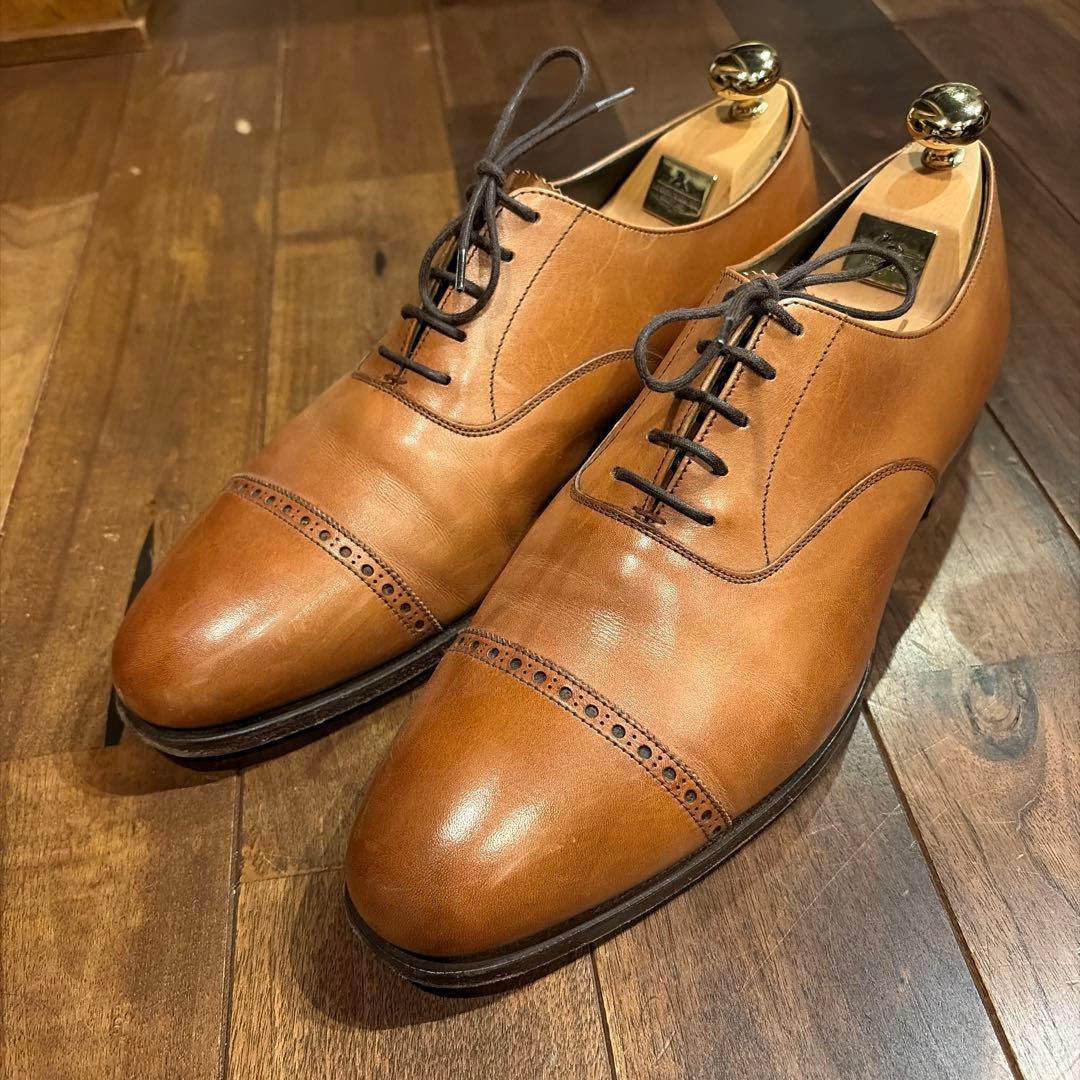 CROCKETT&JONES ARDENブラウンレザー ドレスシューズ※送料込 中古・古着通販】Crockett & Jones (クロケット＆ジョーンズ) プレーン