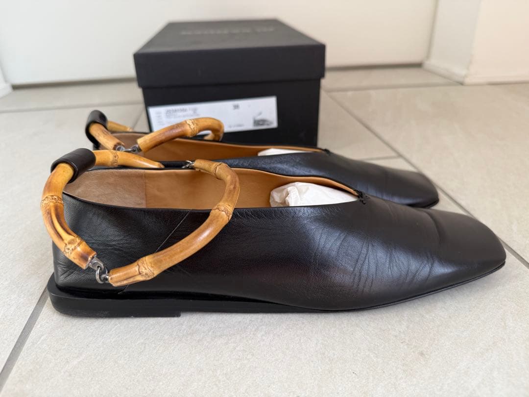 JIL SANDER バンブーハンドル フラットシューズ - メルカリ